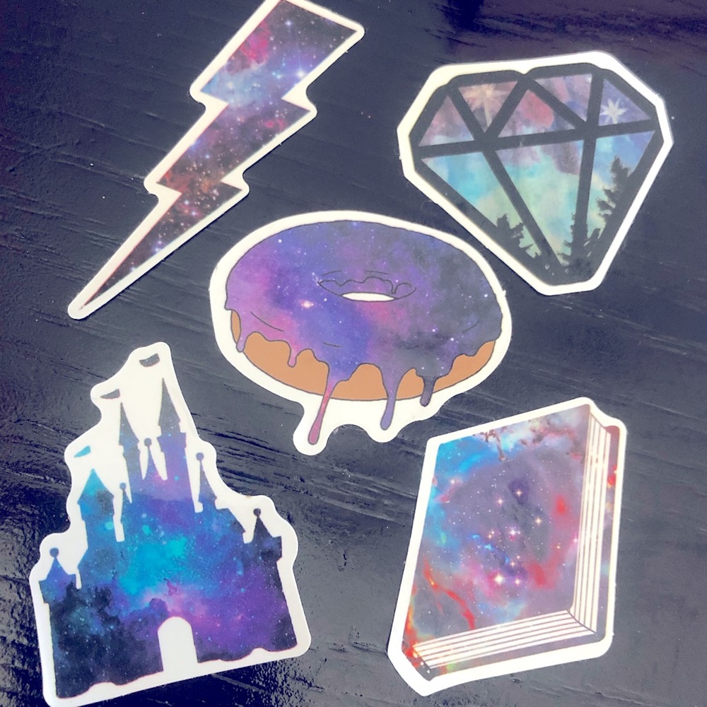5pcs Cosmos Sticker Set